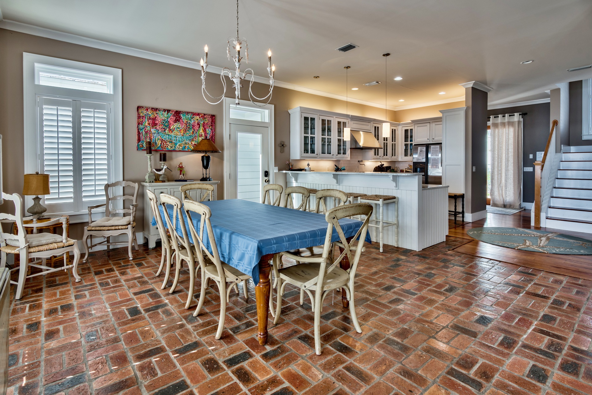 Dining and kitchen