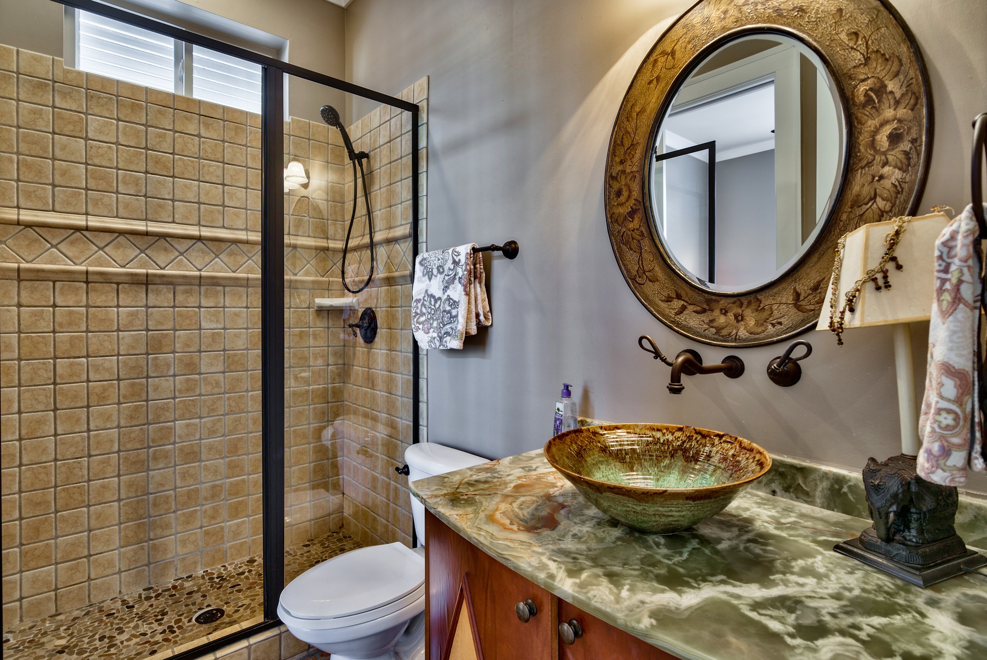 Full bath with walk in shower