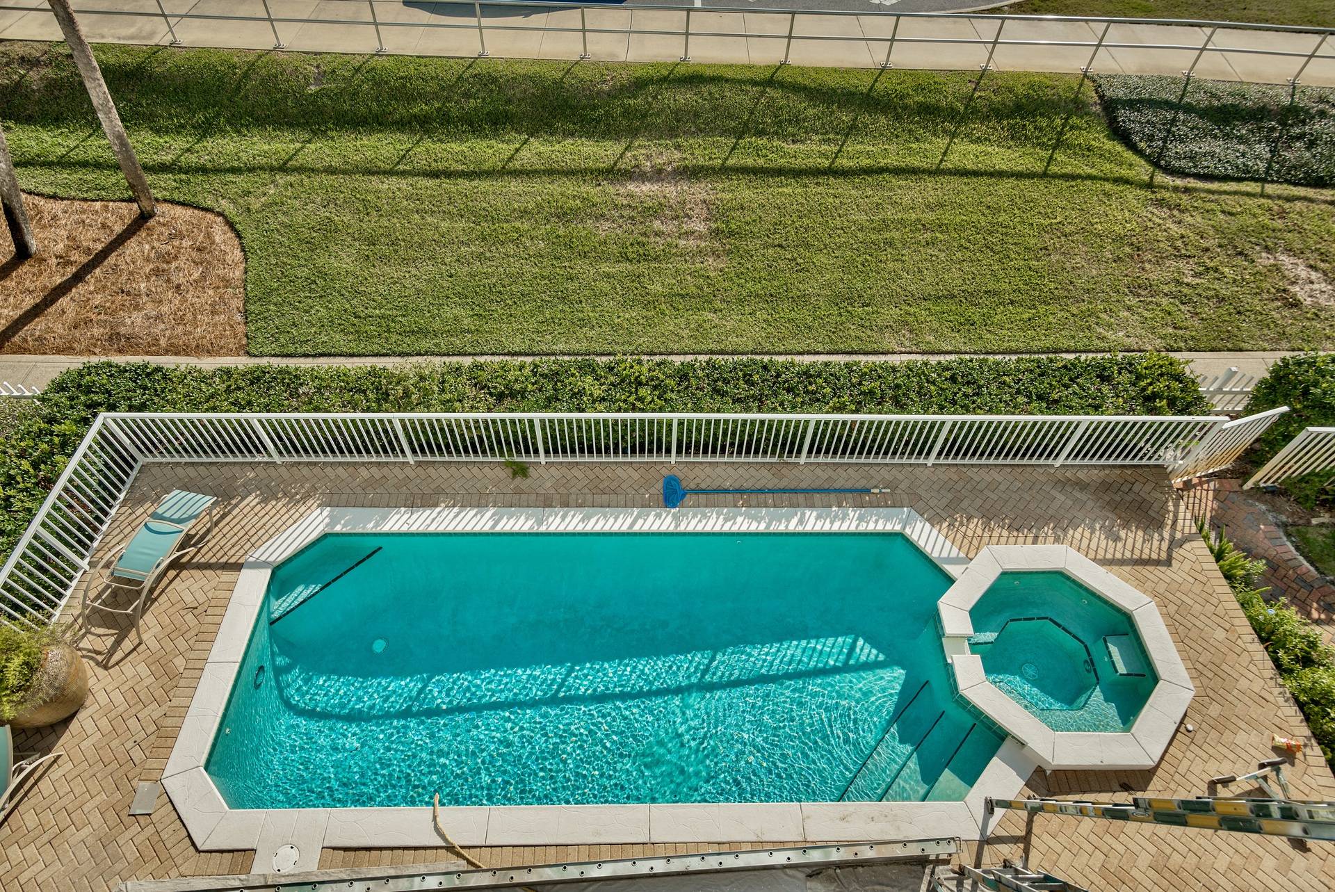 Pool view from balcony
